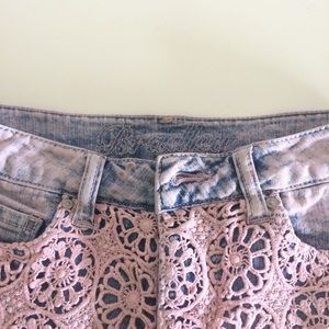 Delia's Pink Lace Bradley Shorts